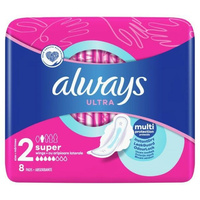 ALWAYS Ultra Podpaski ze skrzydełkami - Super (rozmiar 2) 1op.-8 sztuk