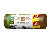 Sarantis Jan Niezbędny Worki do segregacji śmieci brązowe - odpady ulegające biodegradacji 60L 1op.-16szt