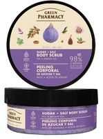 GREEN PHARMACY Peeling cukrowo-solny do ciała Figi i Olej arganowy 200 ml