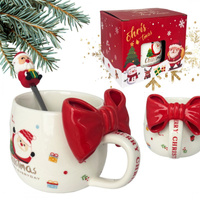 ECARLA ŚW Kubek KB25CZE z kokardka i lyzka