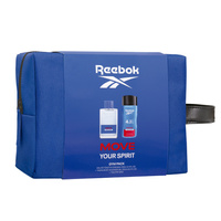 REEBOK Move Your Spirit Zestaw prezentowy - kosmetyczka (woda toaletowa 100ml + żel pod prysznic 250ml) - męski