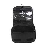 DONEGAL Kosmetyczka podróżna rozkładana - organizer z transparentną kieszonką i haczykiem (4817)