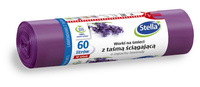 STELLA Worki na śmieci z taśmą ściągającą - zapach LAWENDY 60L 1op.-10szt.