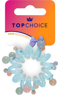 TOP CHOICE Gumka do włosów - niebieska (20162)