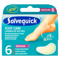 SALVEQUICK Foot Care Plastry na pęcherze i otarcia stóp hydrokoloidalna ochrona - średni 1 op. - 6 szt.