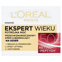 LOREAL Ekspert Wieku 50+ Przeciwzmarszczkowy Krem ujędrniający na dzień 50 ml