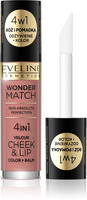 EVELINE Wonder Match Róż i Pomadka w płynie nr 01 4.5 ml