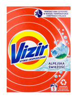VIZIR Alpejska Świeżość Proszek do prania tkanin białych (5 prań) 275 g