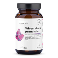 AURA HERBALS Colladrop Skin Hydrolizowany Kolagen wołowy 5000 mg typu I i III - Truskawka (30 saszetek)