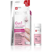 EVELINE Nail Therapy Professional Odżywka do paznokci nadająca kolor Care&Colour 6w1 - Crystal Rose 5 ml.