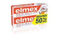 Elmex Pasta do zębów Dla Dzieci 0 do 6 lat + druga 50%  50mlx2