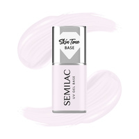 SEMILAC Skin Tone Baza coverowa do lakierów hybrydowych półtransparentna Milky Pink 7 ml