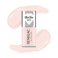SEMILAC Skin Tone Baza coverowa do lakierów hybrydowych półtransparentna Rose Beige 7 ml