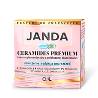 JANDA Ceramides Premium Krem suplementacyjny o zwiększonej skuteczności Nawilżenie i redukcja zmarszczek 50 ml
