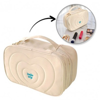 ECARLA Kosmetyczka pikowana - kuferek z rączką KS132K