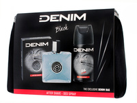 DENIM ZESTAW Kosmetyczka BLACK (Woda p/gol+ deo)