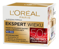 LOREAL Ekspert Wieku 50+ Przeciwzmarszczkowy Krem ujędrniający na noc 50 ml