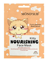 MOND`SUB Maska odżywcza w płachcie Kot 24 ml