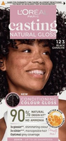 LOREAL Casting Natural Gloss Krem koloryzujący nr 123 Black Ganache 1op.