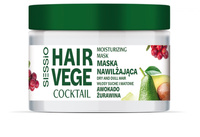 SESSIO Hair Vege Cocktail Maska nawilżająca do włosów Awokado & Żurawina 250 ml