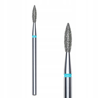 STALEKS Frez do paznokci - diamentowy płomyk 2.1/8mm (niebieski) 1szt