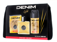DENIM ZESTAW Kosmetyczka GOLD (Woda p/gol+deo)