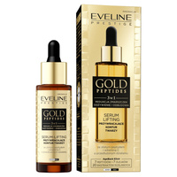 EVELINE Gold Peptides Serum lifting przywracające kontur twarzy 3w1 30 ml