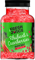 FRESH JUICE Sól do kąpieli Rabarbar i Żurawina 700 g