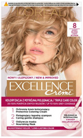 LOREAL Excellence Creme Farba do włosów 8 Jasny Blond