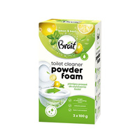 BRAIT Wulkan Pieniący proszek do czyszczenia toalet Lemon & Basil 3 x 100 g