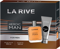 LA RIVE Zestaw prezentowy Heroic Man (Woda toaletowa 100 ml + Żel pod prysznic 100 ml)