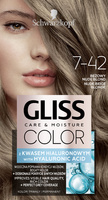 Schwarzkopf  Gliss Color Krem koloryzujący nr 7-42 Beżowy Nude Blond 1op.