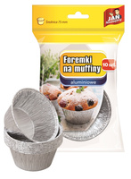 Sarantis Jan Niezbędny Foremki aluminiowe do pieczenia muffinek  1op.-10szt