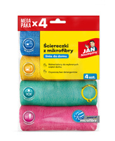 JAN NIEZBĘDNY Ściereczki z mikrofibry zestaw 4 sztuki