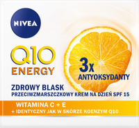 NIVEA Q10 Energy Przeciwzmarszczkowy krem na dzień SPF 15 - Zdrowy Blask 50 ml