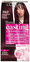 LOREAL Casting Creme Gloss Krem koloryzujący nr 360 Wiśniowa Czerń
