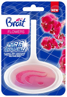 Brait Xtra Power Kostka toaletowa do WC w koszyku -  Flowers 40g