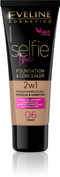EVELINE Selfie Time Podkład 2w1 kryjąco-nawilżający nr 06 Honey 30 ml