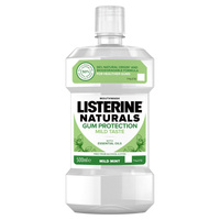 Listerine Naturals Płyn do płukania jamy ustnej Ochrona Dziąseł - Mild Mint 500 ml