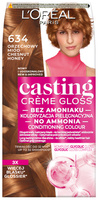 LOREAL Casting Creme Gloss Krem koloryzujący nr 634 Orzechowy Miód