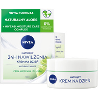 NIVEA 24H Nawilżenia Matujący krem na dzień do cery mieszanej i tłustej 50 ml