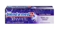BLEND-A-MED 3D White Classic Fresh Pasta do zębów wybielająca 75 ml