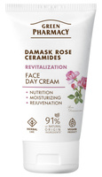 GREEN PHARMACY Róża Damasceńska + Ceramidy Rewitalizujący Krem na dzień 50 ml