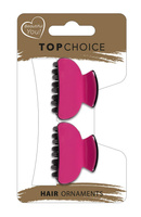 TOP CHOICE Klamerki do włosów z połyskiem (28434) 1 op. - 2 szt. - mix kolorów