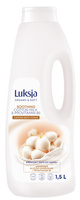 LUKSJA Creamy & Soft Kremowy Płyn do kąpieli Soothing - Cotton Milk & Provitamin B5 1500 ml