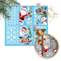 ECARLA ŚW Świąteczne naklejki na okno 6 ark.NKD11