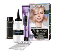 LOREAL Preference Farba do włosów 8.12 - Jasny Popielaty Beżowy Blond 1 op.