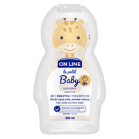 On Line Le Petit Baby Łagodny Żel 3w1 do mycia twarzy,ciała i włosów - od 1 dnia życia 350ml