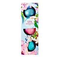 CHLAPU CHLAP Spa Moments Zestaw kul do kąpieli o zapachu Masła Shea 3 x 80 g