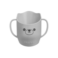 AKUKU Kubek dla dzieci do nauki picia - szary 150 ml